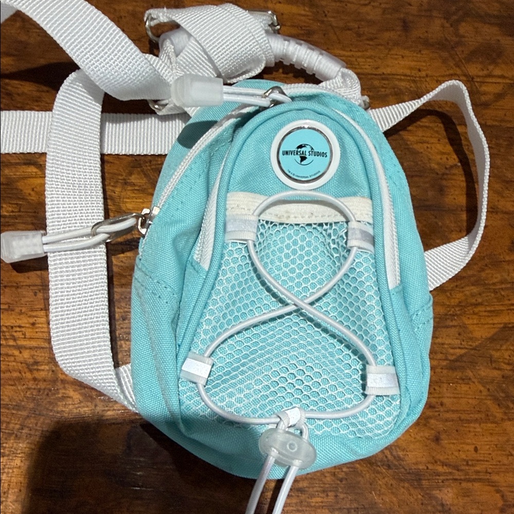 Mini Universal Studios Teal Backpack With White A… - image 4